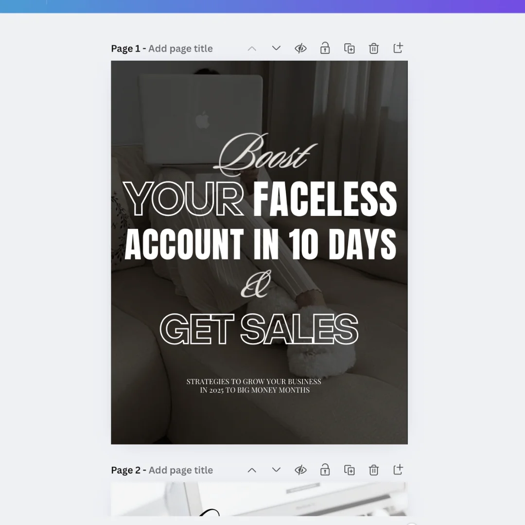 Oct 10 — Built a simple Canva PDF offer in 1 day